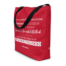 Load image into Gallery viewer, Large Tote Bag/Neville Goddard Quote
