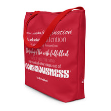 Load image into Gallery viewer, Large Tote Bag/Neville Goddard Quote
