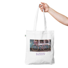 Load image into Gallery viewer, Organic Tote Bag Bicycle &amp; Flowers
