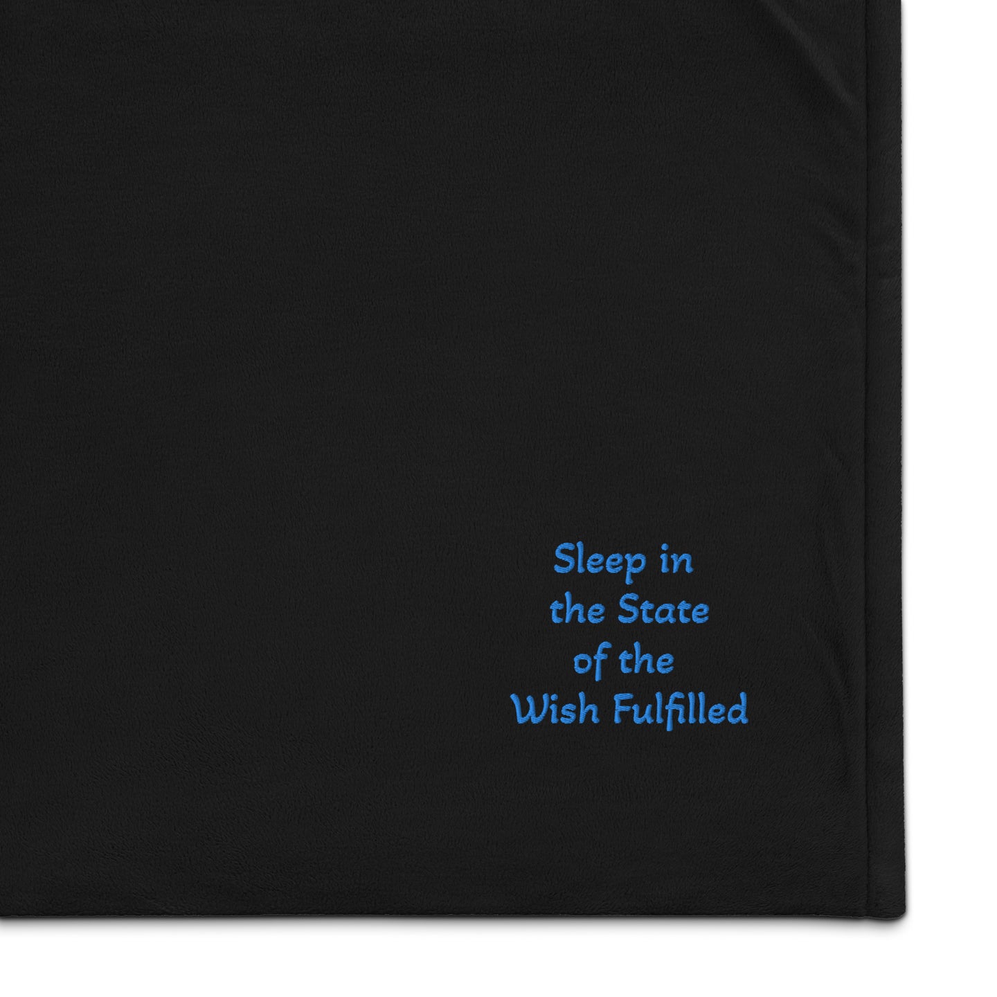 Sleep In the State of the Wish Fulfilled Sherpa Blanket