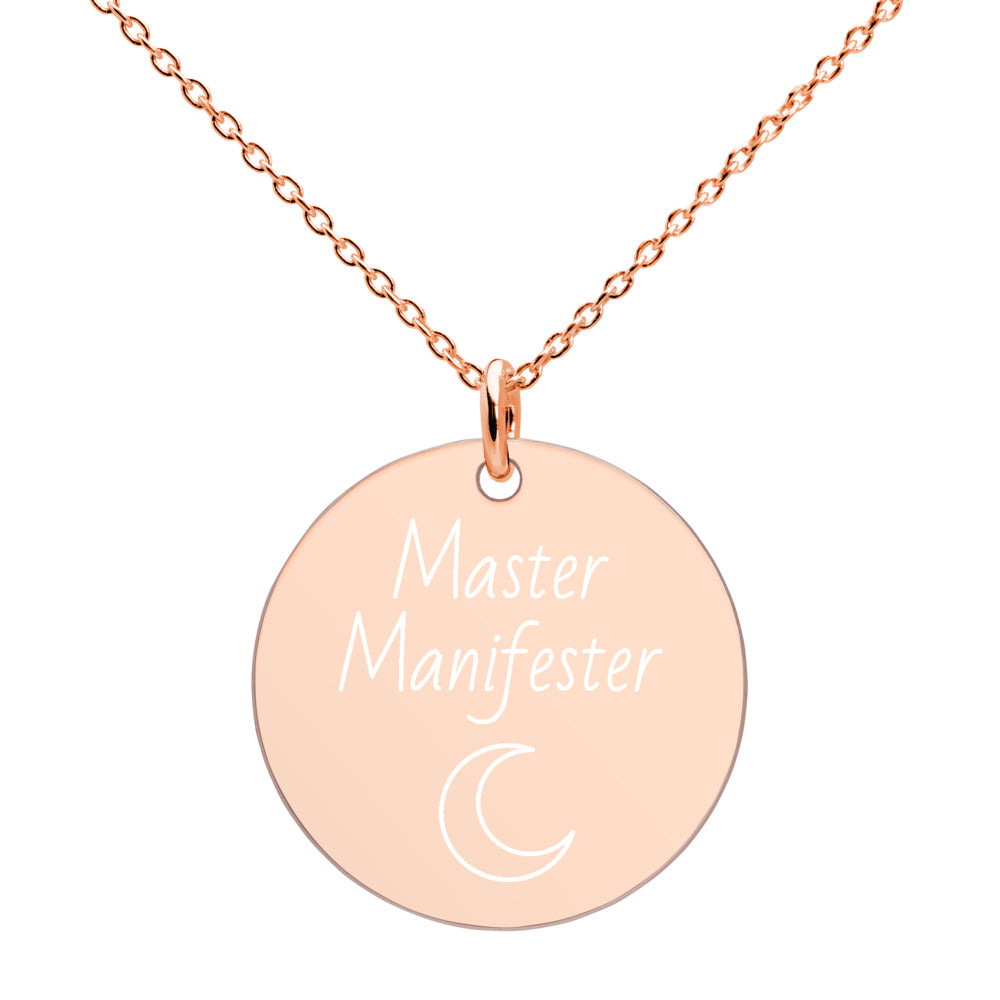 Master Manifester Disc Pendant Necklace