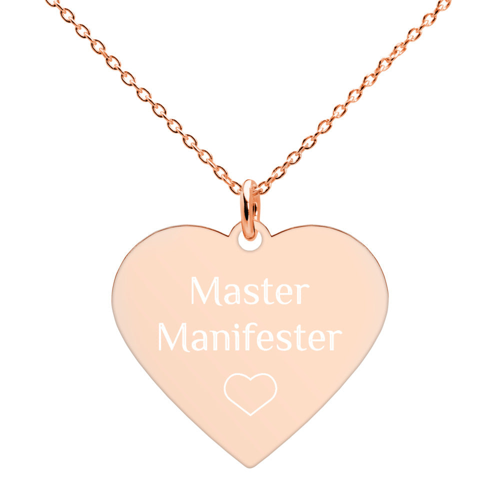 Master Manifester Heart-Shaped Pendant Necklace